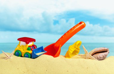 plastik çocuk oyuncakları kum plaj