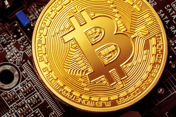Bitcoin Kripto Para Birimi Kavramı — Stok fotoğraf