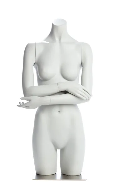 Maneken Weiblich Isoliert Auf Weißem Hintergrund Nahaufnahme — Stockfoto