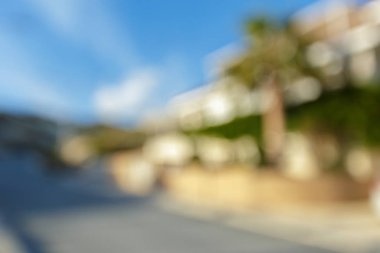 bulanık arka plan üzerinde şehir