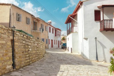 Avrupa'nın eski bir şehir sokak sahne