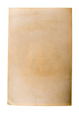 Beyaz arkaplan üzerine eski kağıt.