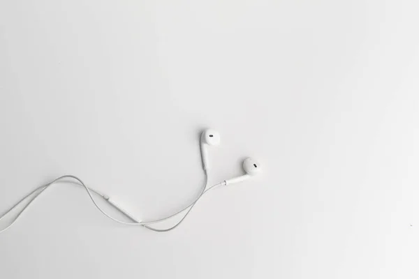 Έννοια Της Ψηφιακής Μουσικής Ακουστικά Απομονωμένες — Φωτογραφία Αρχείου