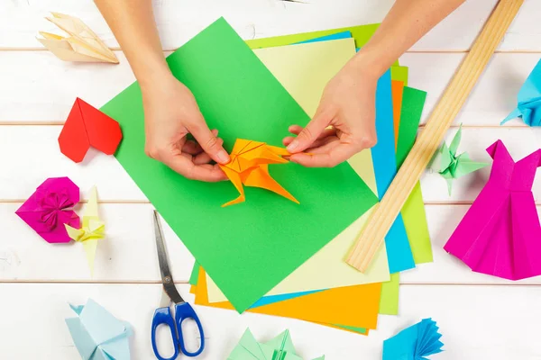 Origami Papier Close — Stockfoto