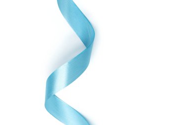 Parlak mavi üzerine beyaz izole şerit