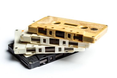 Vintage kaset izole bant beyaz arka plan