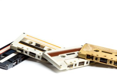 Vintage kaset izole bant beyaz arka plan