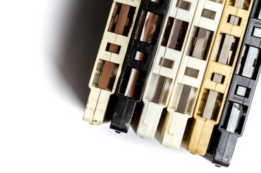 Vintage kaset izole bant beyaz arka plan