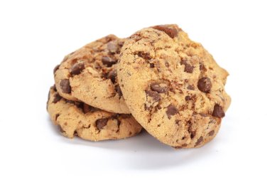 Beyaz üzerine çikolatalı kurabiye.