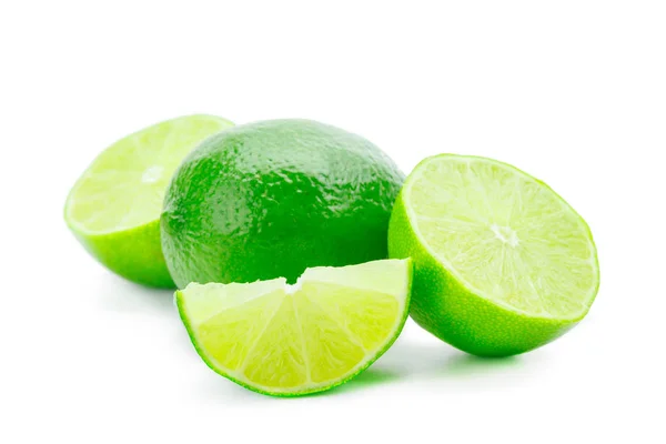 Lime Isolerat Nära Upp — Stockfoto