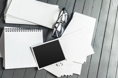 Mockup iş şablonu, görünümü kadar yakın