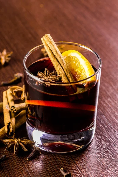 Christmas Mulled Wine Close — Stock Photo, Image