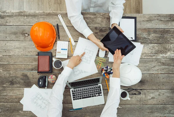 Nahaufnahme Der Hände Eines Geschäftstreffens — Stockfoto