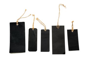 boş alışveriş etiketi şablonu. beyaz izole