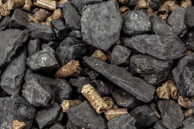 Kömür ve biyokütle Pelet arka plan