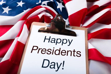 Başkanlar günü ABD arka plan bayrak ile