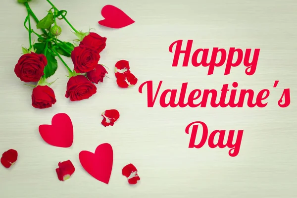 Feliz Día San Valentín Hermosa Tarjeta Felicitación — Foto de Stock
