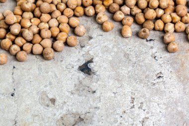 Soya fasulyesi yığını, makro çekim 