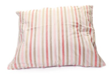 Beyaz arka plan üzerinde yastık ayrıntı görünümü