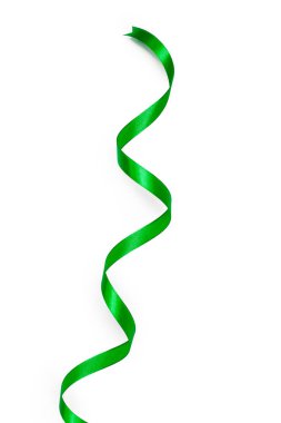 kurdele beyaz arkaplanda izole edildi