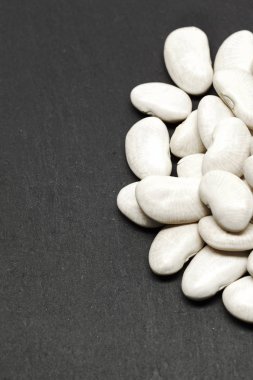 Beyaz fasulye görünümünü kapat 