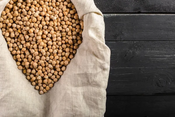 Pile of dry Soybean on rustic background