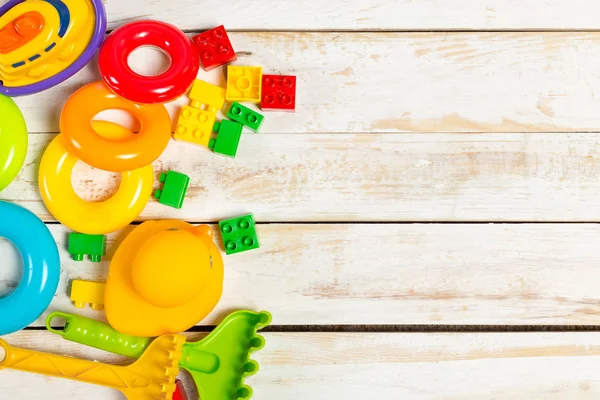 Set Jucării Pentru Copii Masă Lemn — Fotografie, imagine de stoc