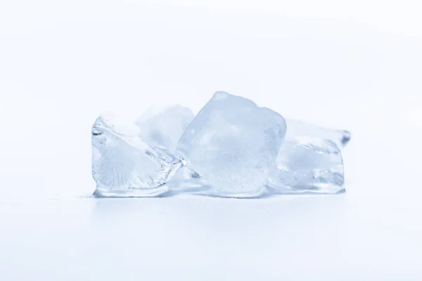 Eiswürfel Auf Hintergrund Nahaufnahme — Stockfoto