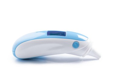 Beyaz arka plan üzerinde izole modern termometre 