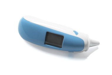 Beyaz arka plan üzerinde izole modern termometre 