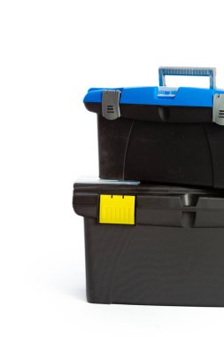 Beyaz arka plan üzerinde izole araç kutuları