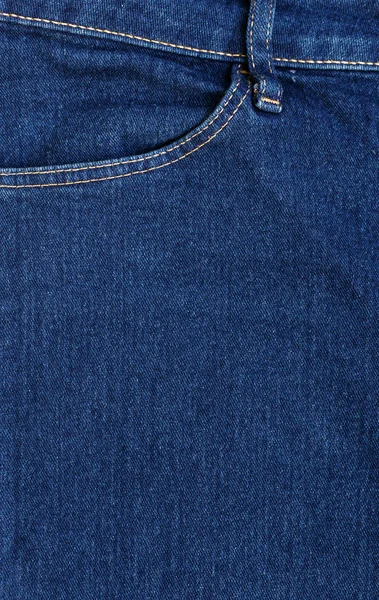 Vue Rapprochée Tissu Jeans Bleu — Photo