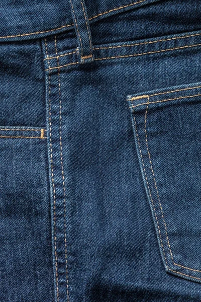 Mavi Jeans Kumaş Görünümünü Kapat — Stok fotoğraf