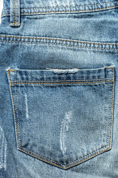 Yeni Mavi Jeans Yakın Çekim — Stok fotoğraf