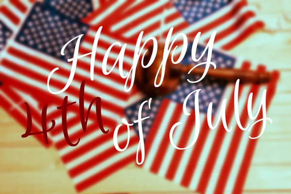Happy Τέταρτο Του Ιουλίου Usa Σημαία — Φωτογραφία Αρχείου