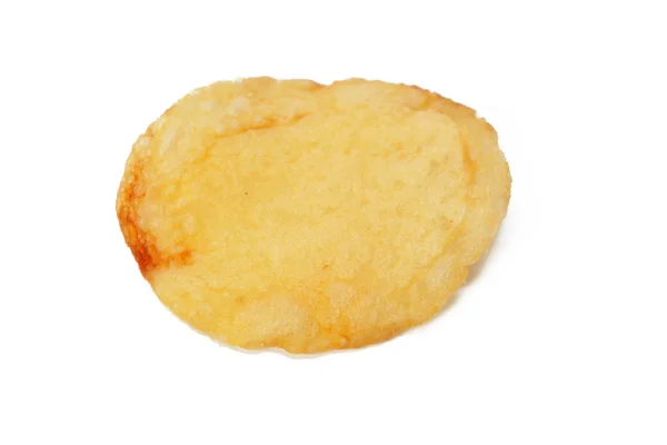 Potatis Chips Isolerad Vit Bakgrund — Stockfoto