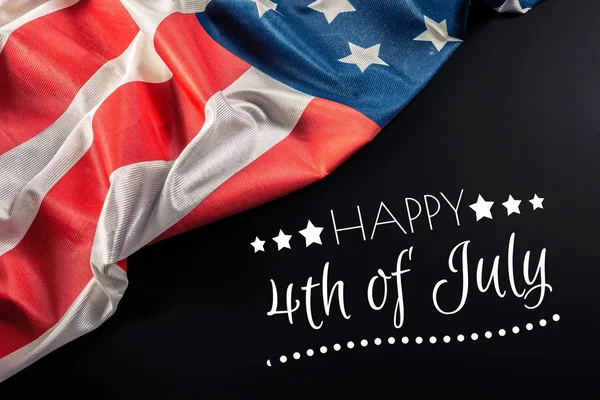 Happy Fourth July Usa Flag — Stock Photo, Image