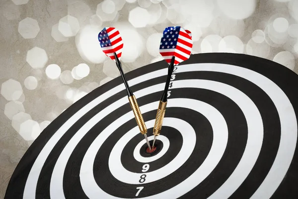 Success Hitting Target Aim Goal Achievement Concept — Stock Photo, Image