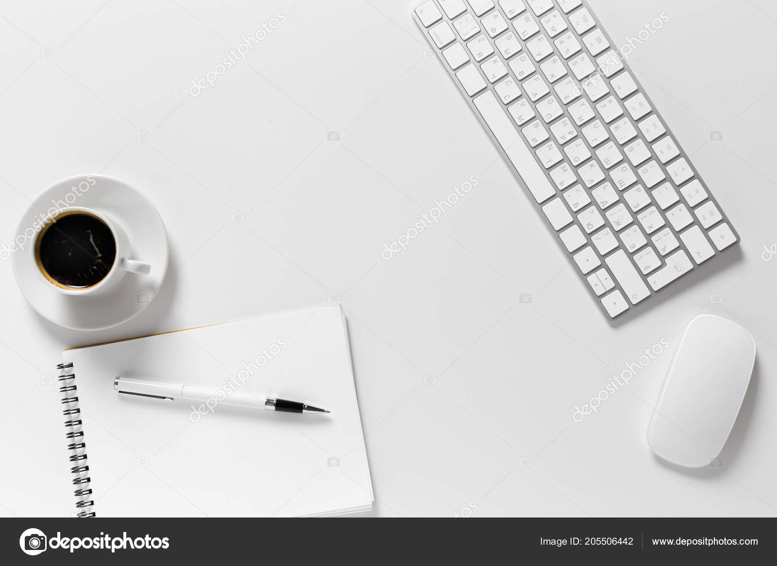 Office Desk Top View Stock Photo by ©Fotofabrika 205506442