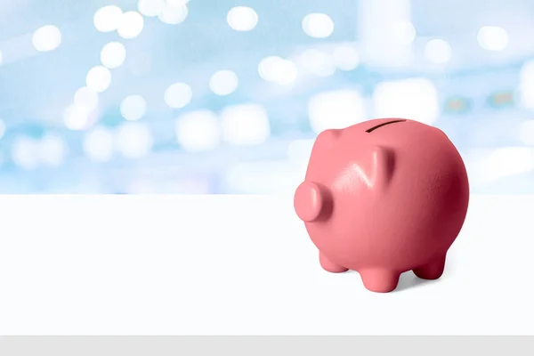 Piggy Bank Onscherpe Achtergrond — Stockfoto