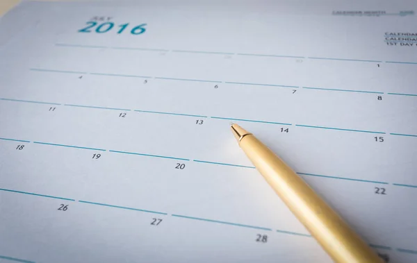 Primo Piano Dei Numeri Sulla Pagina Del Calendario — Foto Stock