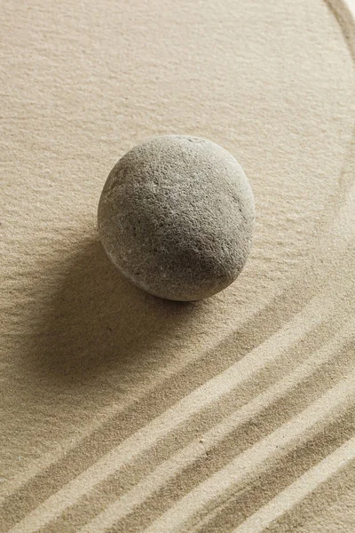Garden Zen Stone Sand — Stock Photo, Image