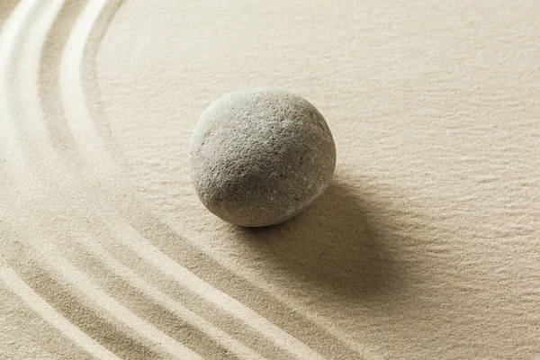Taman Batu Zen Atas Pasir — Stok Foto