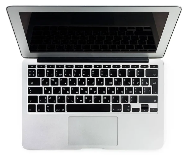 Laptop Moderno Fundo Branco — Fotografia de Stock