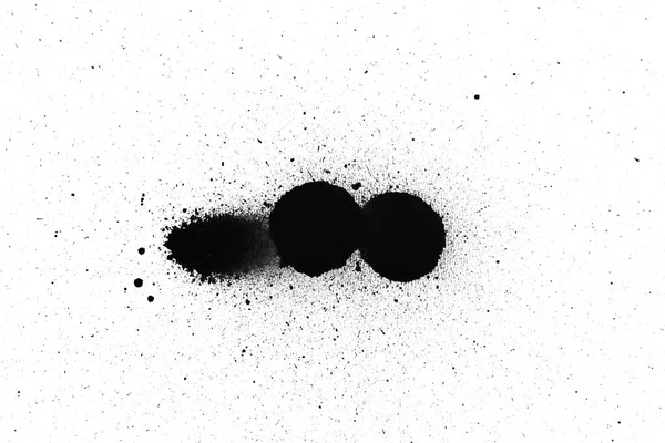 Черный Цвет Распыления Живописи Белом Фоне — стоковое фото