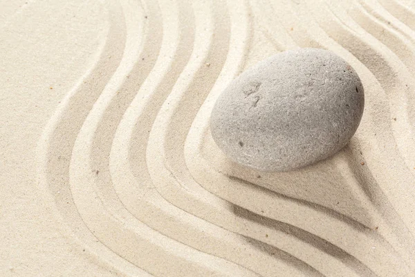 Trädgården Zen Stone Sand — Stockfoto