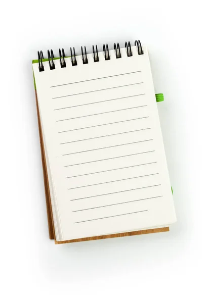 Blank Notebook Isolated White Background — Stock Photo, Image