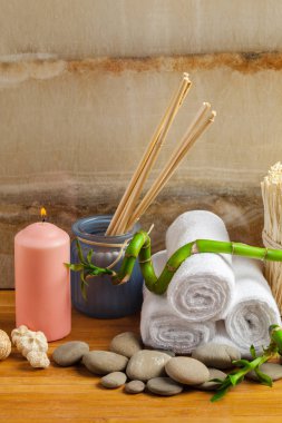 Spa kavramı, aromaterapi, güzellik yordamlar için arka plan 