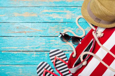 Plaj eşyalarıyla yaz tatili geçmişi 