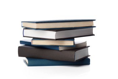 Beyaz üzerine izole kitaplar